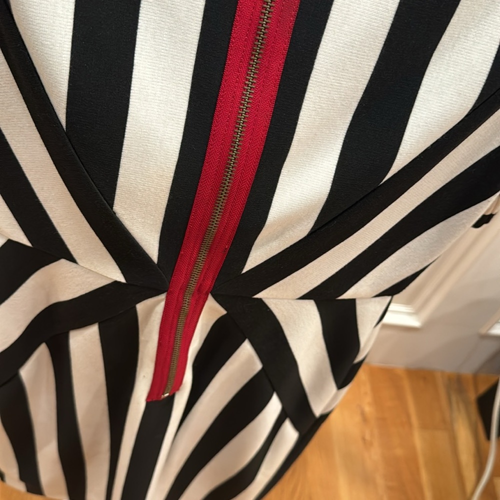 Black-and-white striped dress, size 6 - Picture 6 of 7